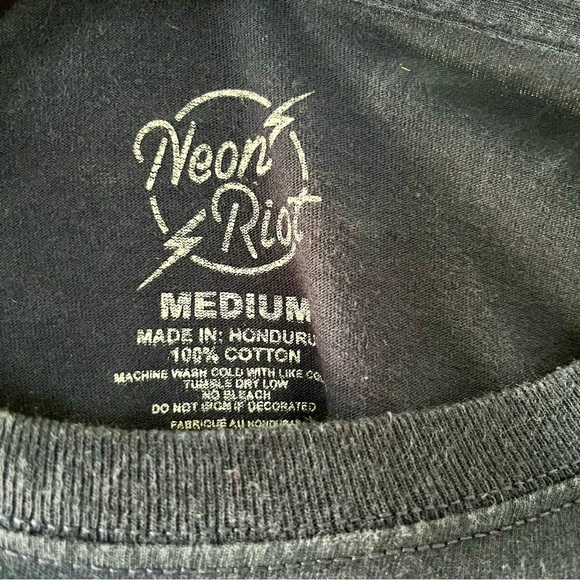 Neon Riot Cactus & Succulent Long Sleeve T Shirt Medium - Picture 5 of 6